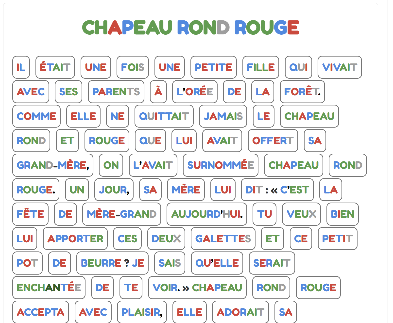 Exemple de texte colorisé 3